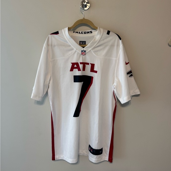 NFL Men's White and Red Falcons Jersey - Picture 1 of 4
